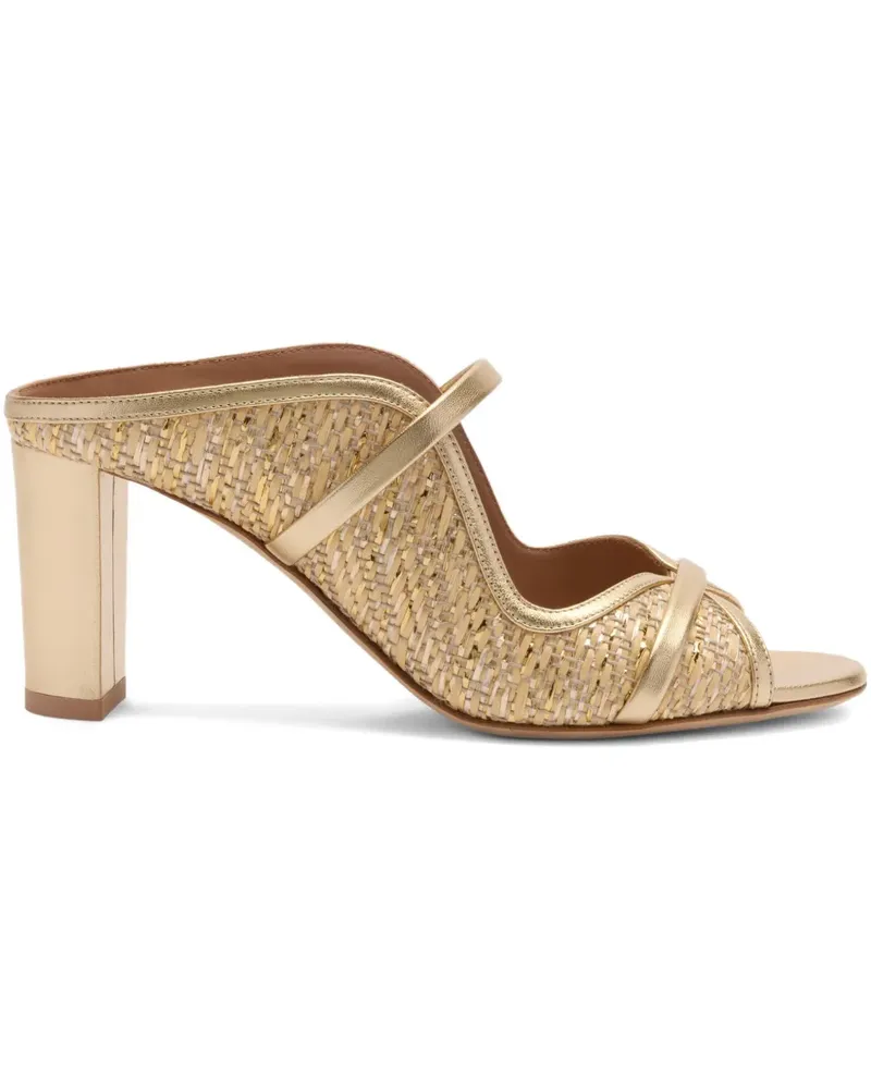 Malone Souliers Norah Mules 70mm - Gold Gold