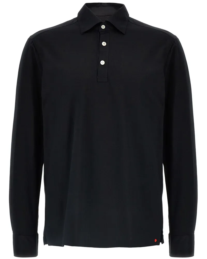 Kiton Positano Poloshirt - Schwarz Schwarz