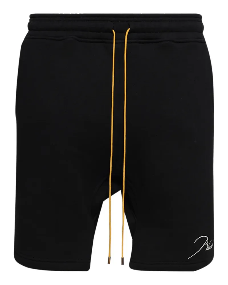 RHUDE drawstring track shorts - Schwarz Schwarz