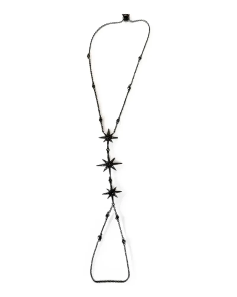 APM Monaco star-motif hand bracelet - Schwarz Schwarz