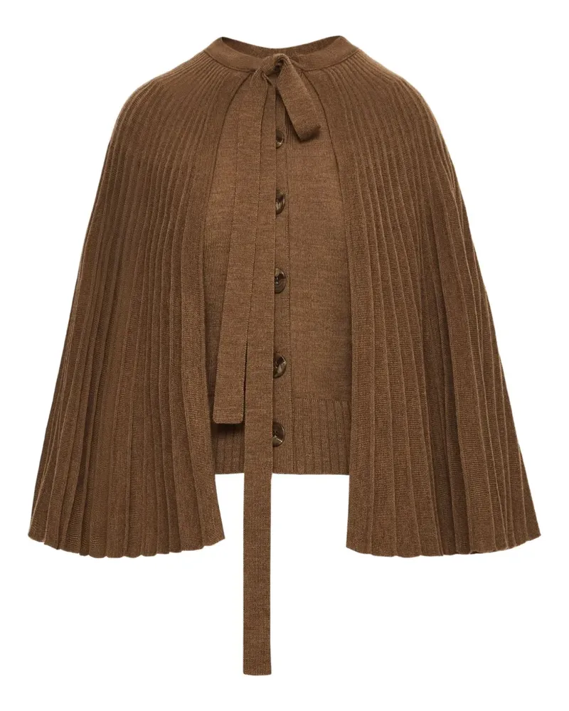 Oscar de la Renta Gerippter Pullover - Braun Braun