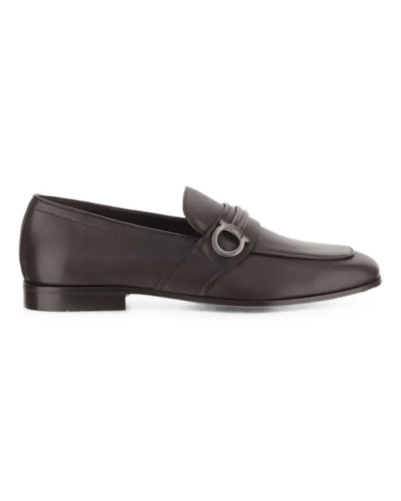 Ferragamo Gancini ornament moccasins - Braun Braun