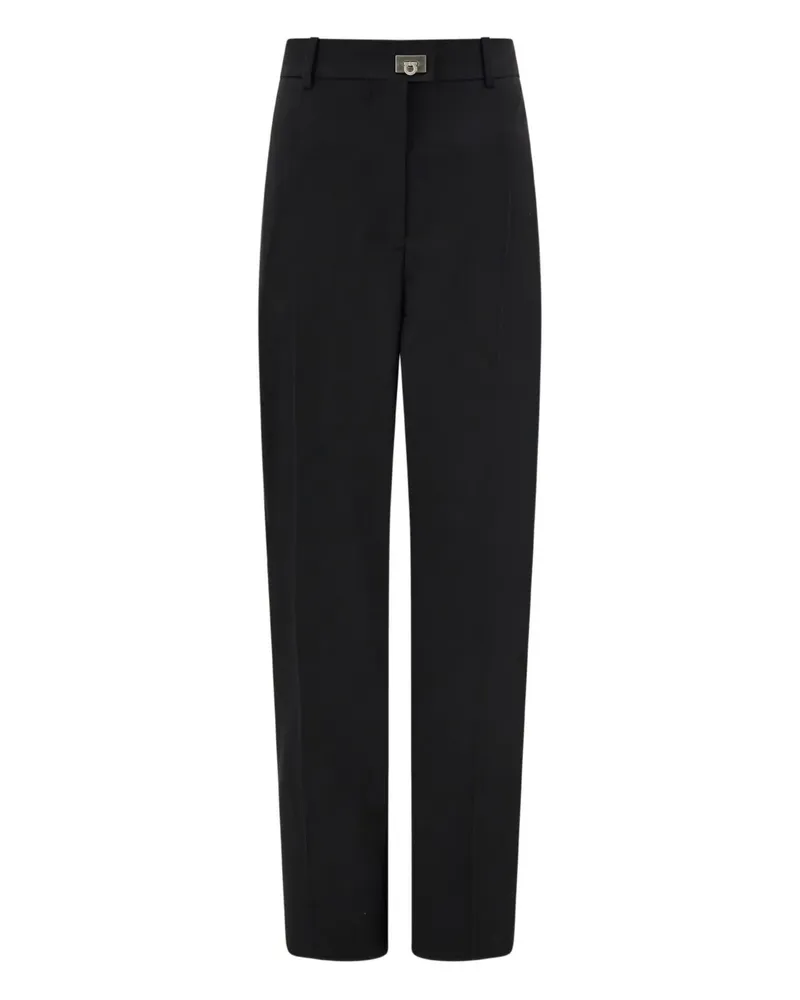 Ferragamo Klassische Hose mit Schnallenverschluss - Schwarz Schwarz