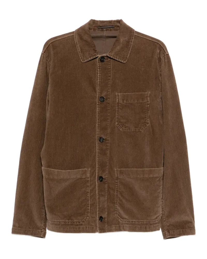 Incotex Klassische Cordjacke - Braun Braun