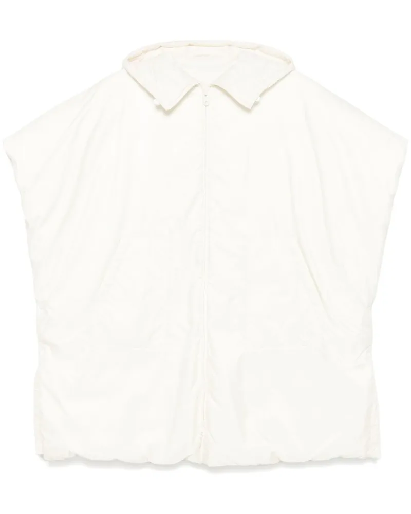 Moncler Mantella Poncho - Weiß Weiß