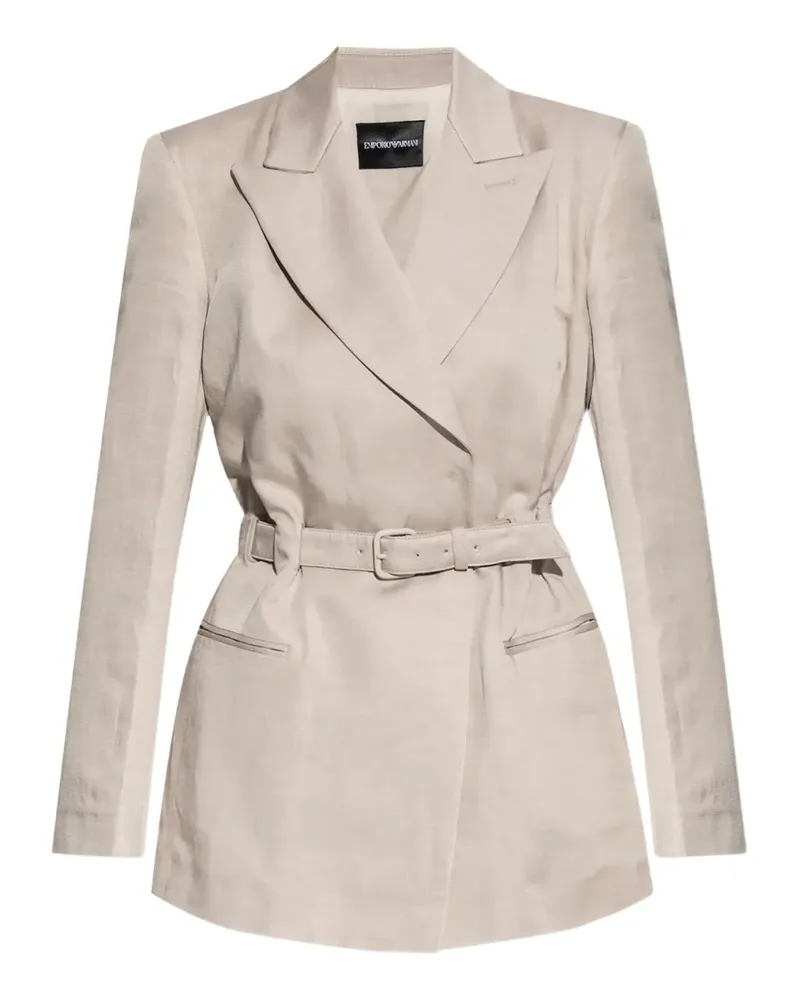 Emporio Armani Jacke mit Gürtel - Nude Nude