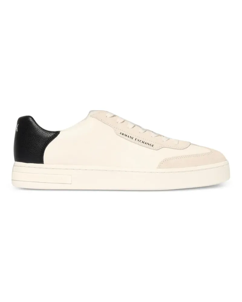 Emporio Armani Sneakers mit Logo-Print - Weiß Weiß