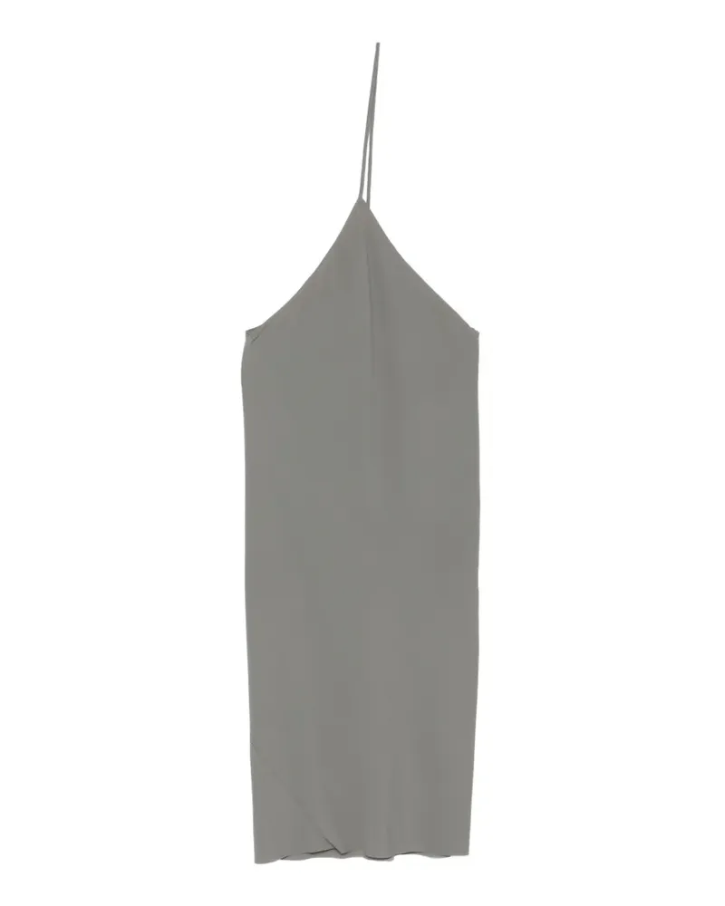 Rick Owens asymmetric bias-cut dress - Grau Grau