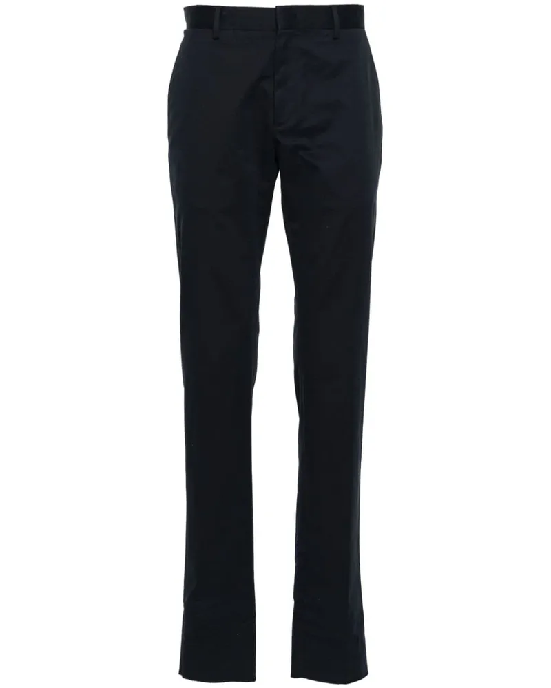 Ermenegildo Zegna Halbhohe Twill-Chino - Blau Blau