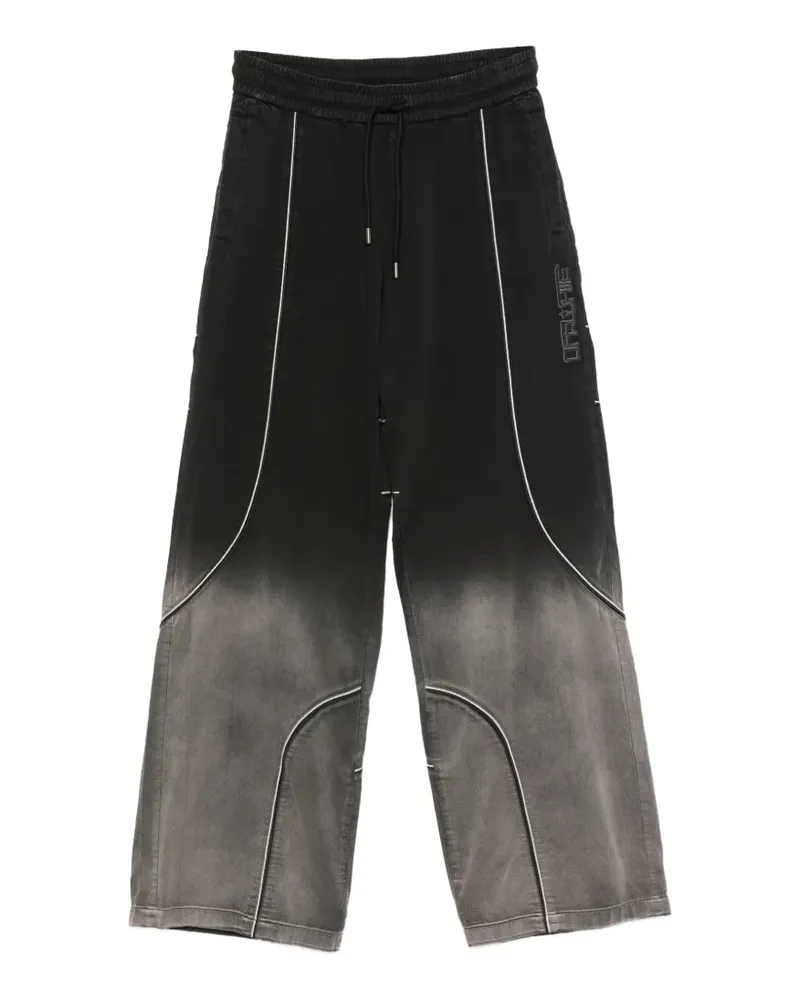 OFF-WHITE faded piped trousers - Schwarz Schwarz