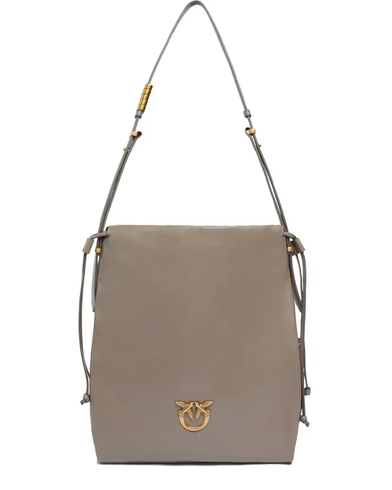 Pinko Handtasche aus Leder - Grau Grau