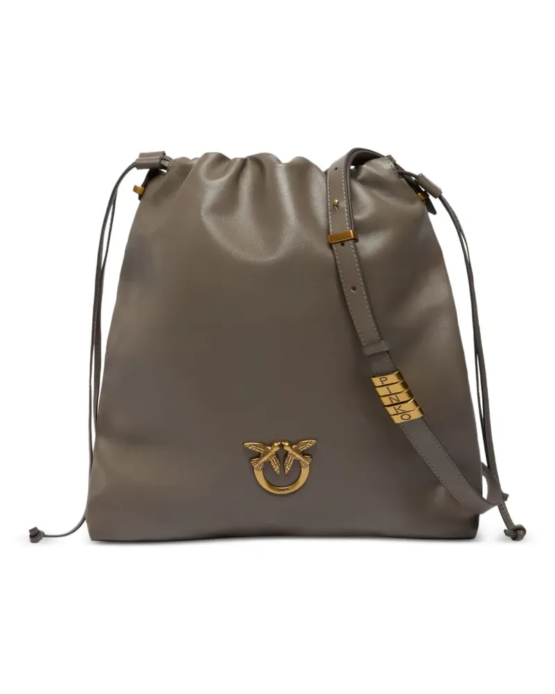Pinko Handtasche aus Leder - Grau Grau