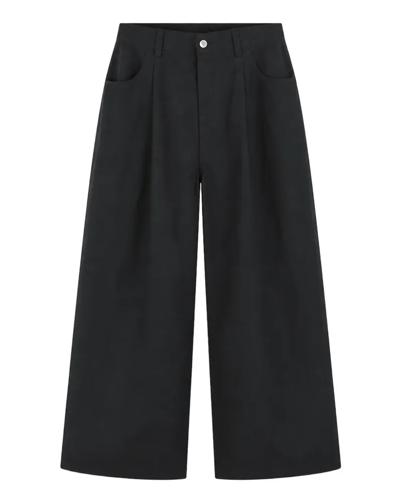 Comme des Garçons Wide-Leg-Hose mit Bundfalten - Schwarz Schwarz