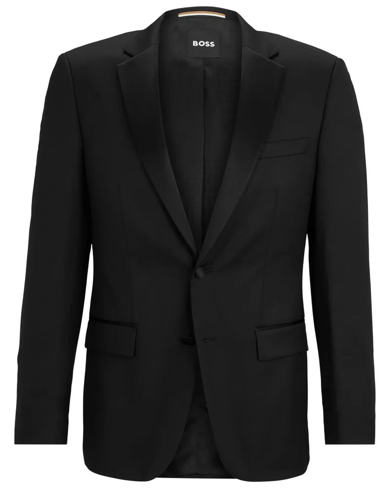 HUGO BOSS Schmale Smoking-Jacke - Schwarz Schwarz
