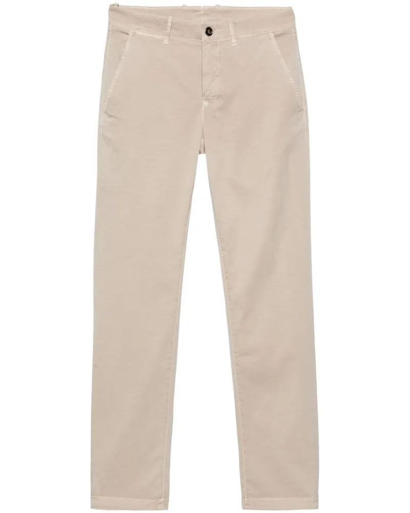 MOORER Tapered-Hose aus Gabardine - Nude Nude