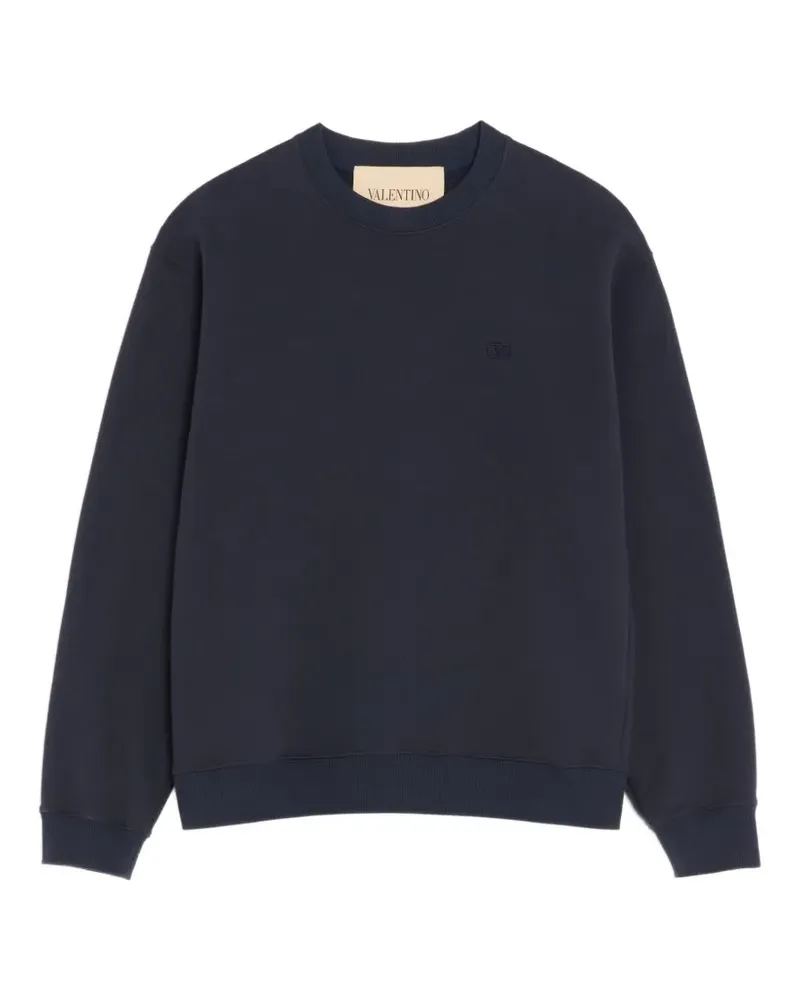 Valentino Garavani Sweatshirt mit VLogo-Stickerei - Blau Blau