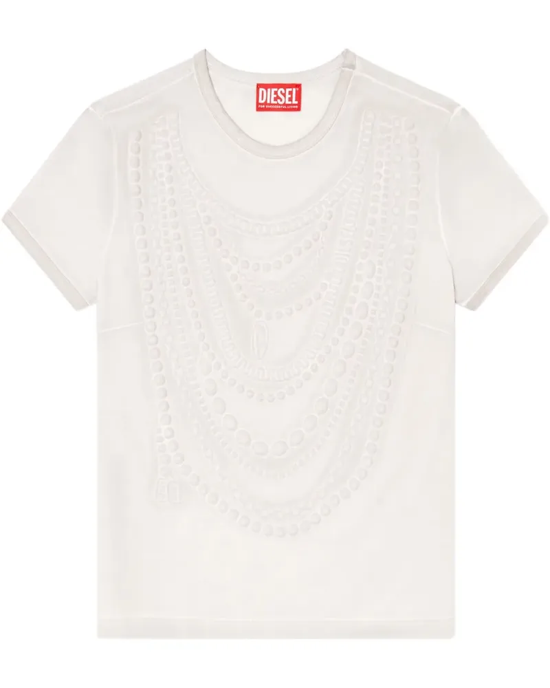 Diesel T-Nekka T-Shirt - Grau Grau