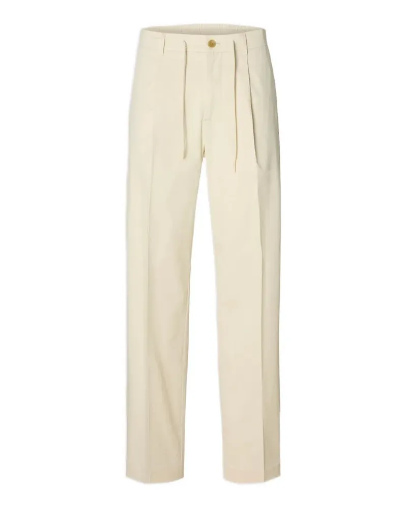 Selected pleat tape trousers - Nude Nude