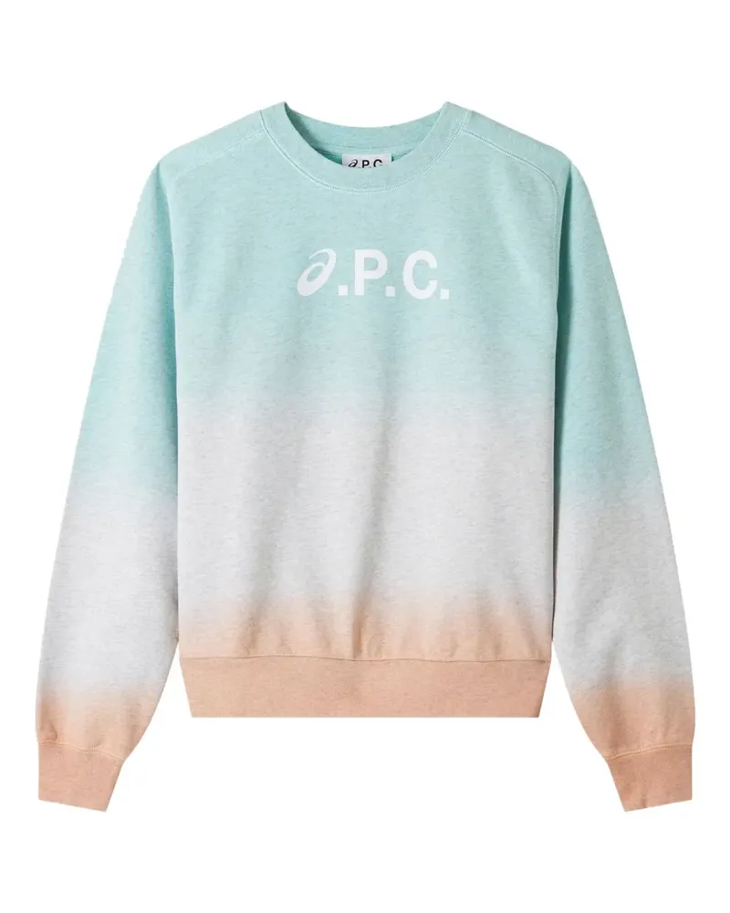 A.P.C. Stone Dip Dye Sweatshirt - Blau Blau