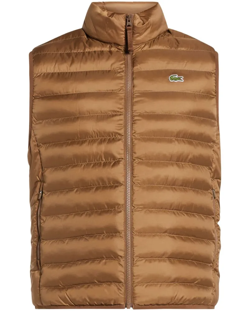 Lacoste Wasserabweisende Weste - Braun Braun