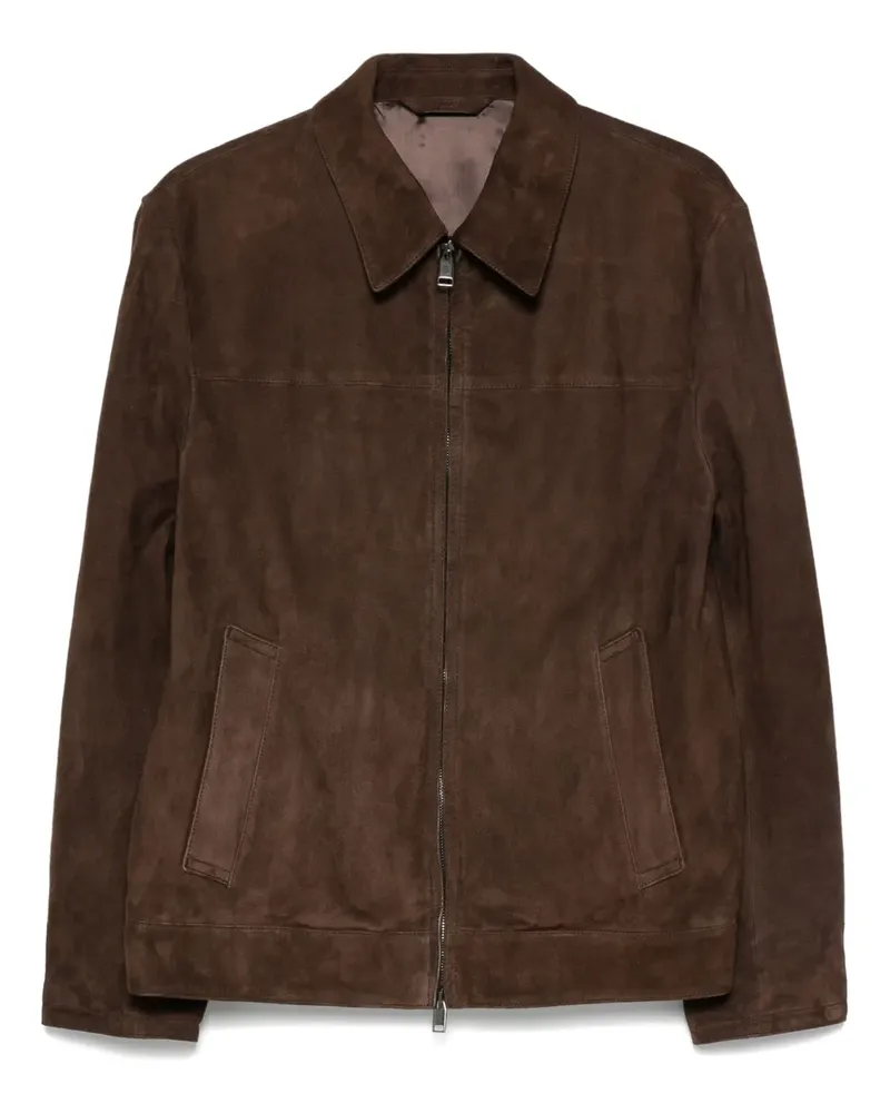 Brioni Jacke aus Wildleder - Braun Braun