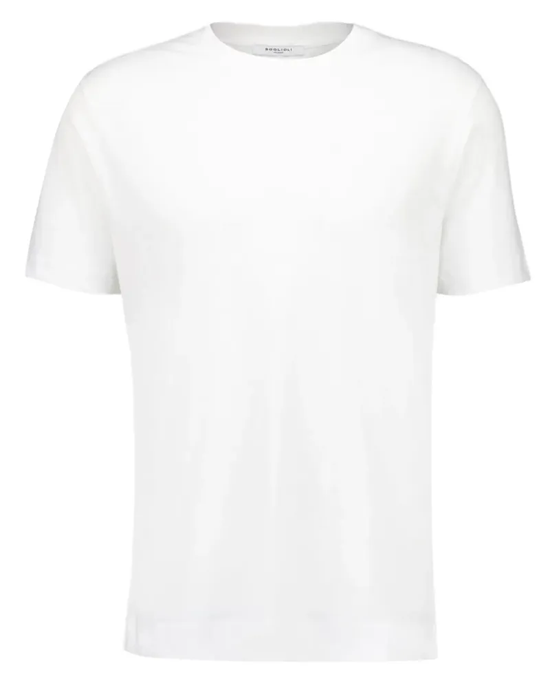 Boglioli T-Shirt mit rundem Ausschnitt - Weiß Weiß