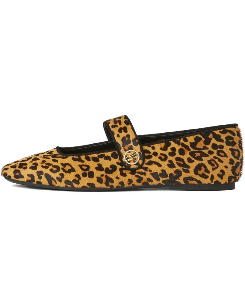Karl Lagerfeld Konnie Ballerinas mit Leoparden-Print - Braun Braun