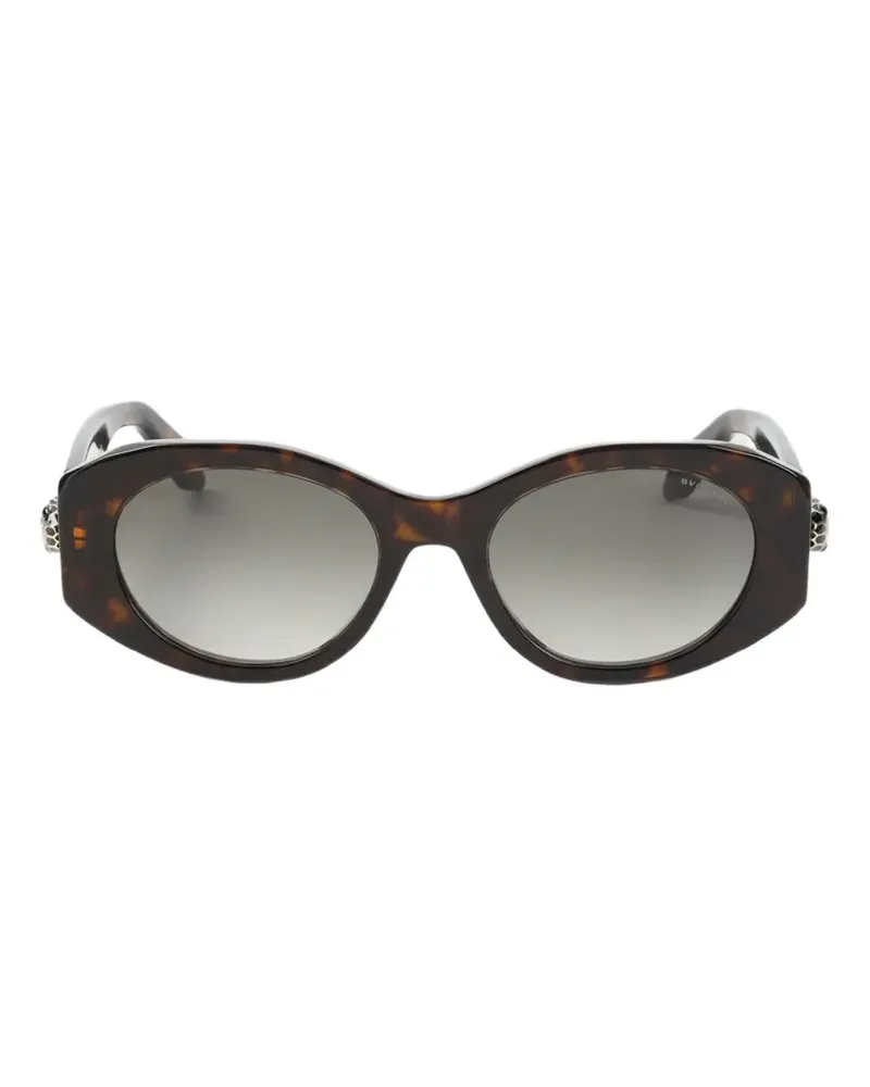 Bulgari Serpenti Sonnenbrille mit geometrischem Gestell - Braun Braun
