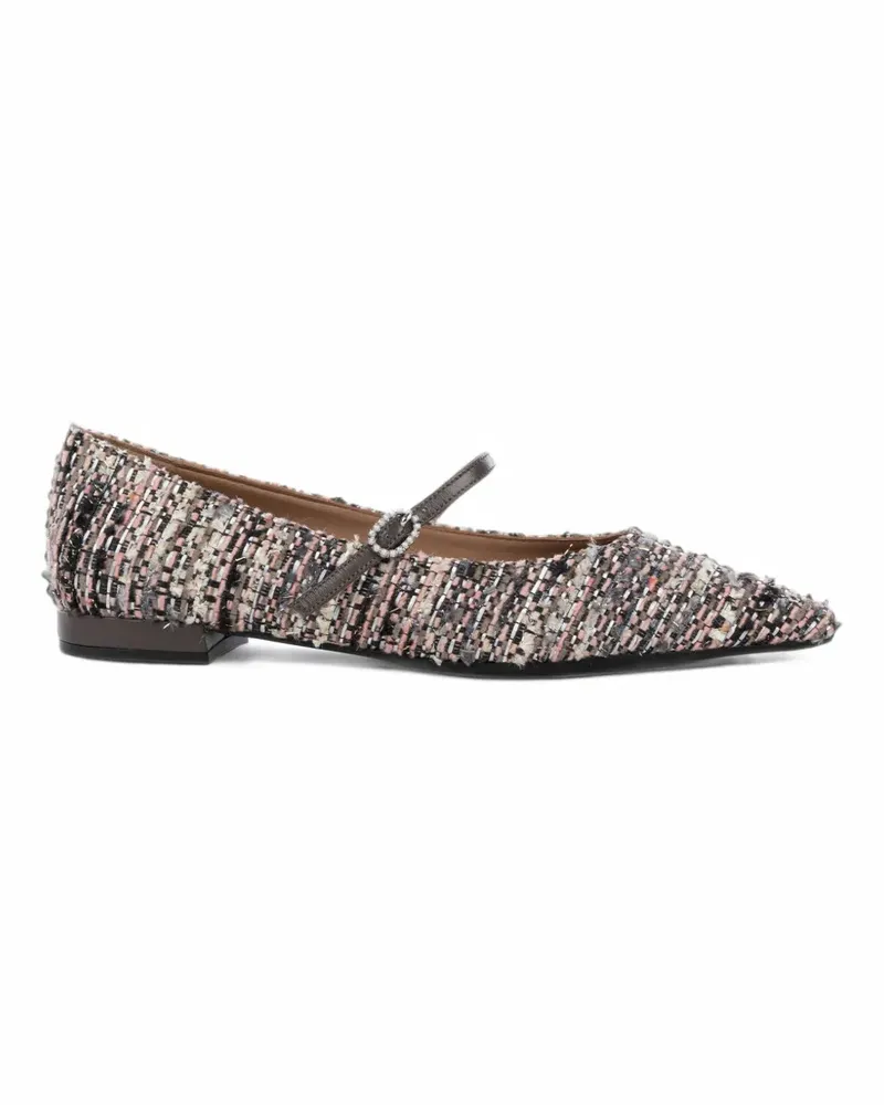FESTA Milano Icaro tweed ballet flats - Nude Nude