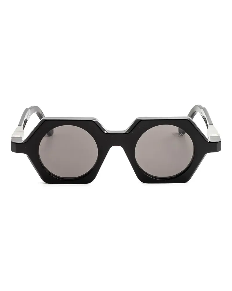 VAVA EYEWEAR BL0047 Sonnenbrille mit geometrischem Gestell - Schwarz Schwarz