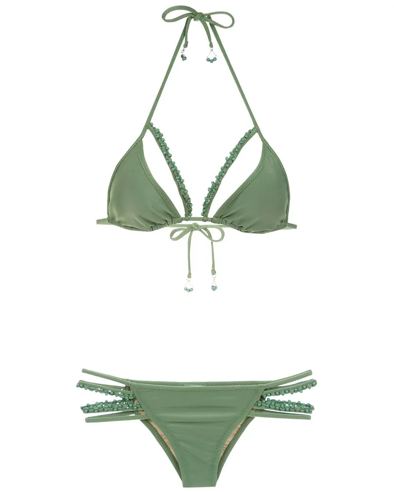 Amir Slama Klassischer Bikini - Grün Grün