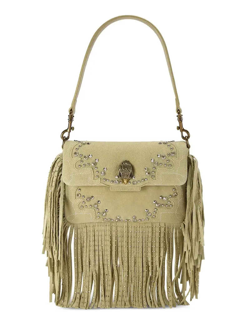 Kurt Geiger Oxford-Schultertasche mit Fransen - Nude Nude