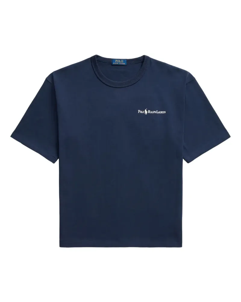 Ralph Lauren T-Shirt mit Logo-Stickerei - Blau Blau