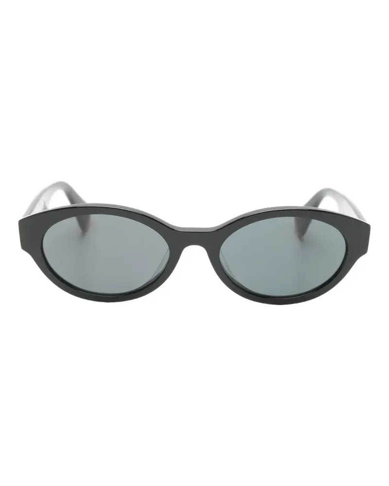 Kenzo Aka Sonnenbrille mit ovalem Gestell - Schwarz Schwarz