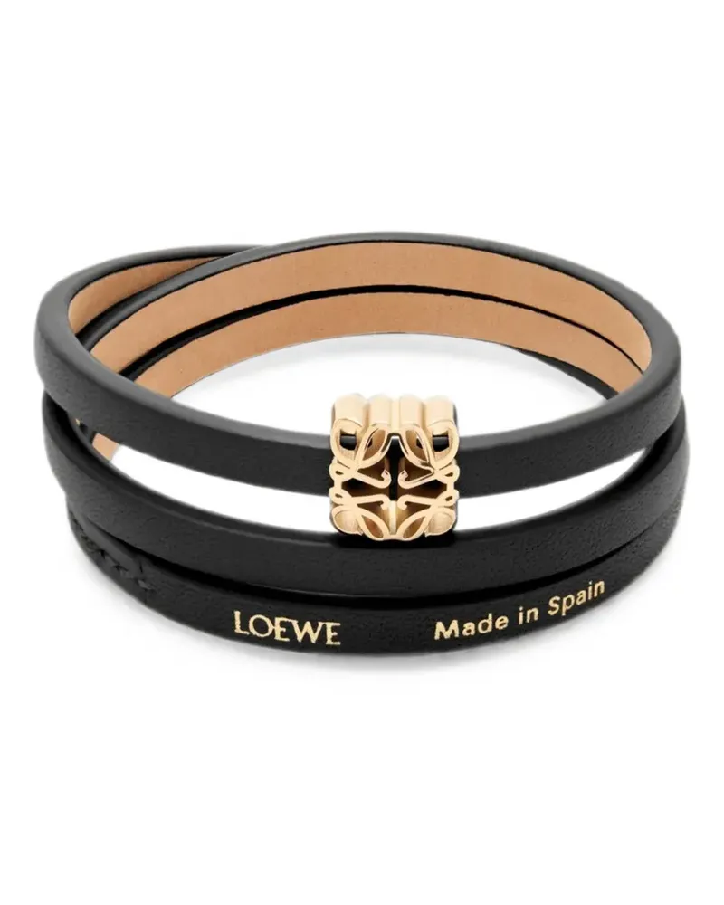 Loewe Anagram Bombé Twist Armband - Schwarz Schwarz