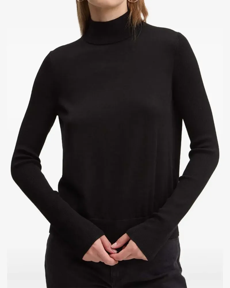HUGO BOSS Pullover mit Rollkragen - Schwarz Schwarz