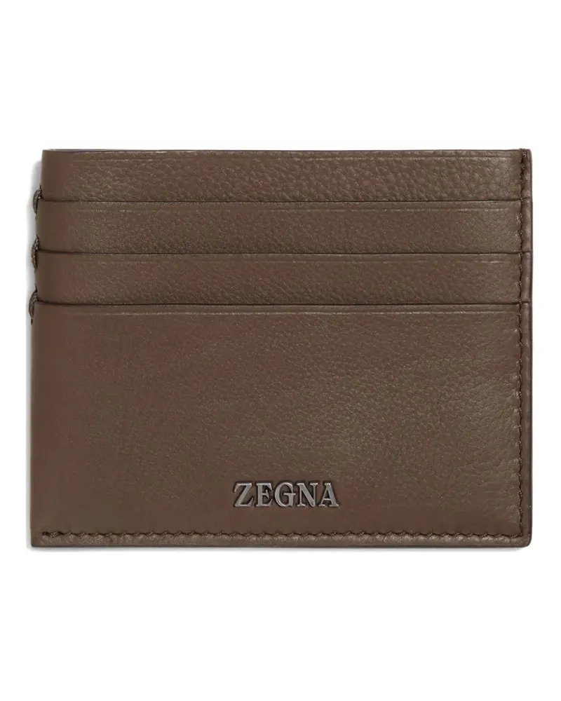 Ermenegildo Zegna Klassisches Kartenetui - Braun Braun