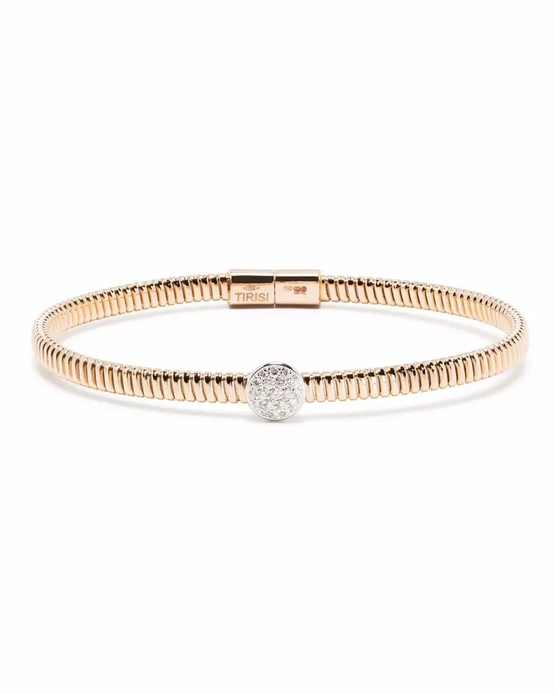 TIRISI 18kt Amsterdam Rotgoldarmband mit Diamanten - Rosa Rosa