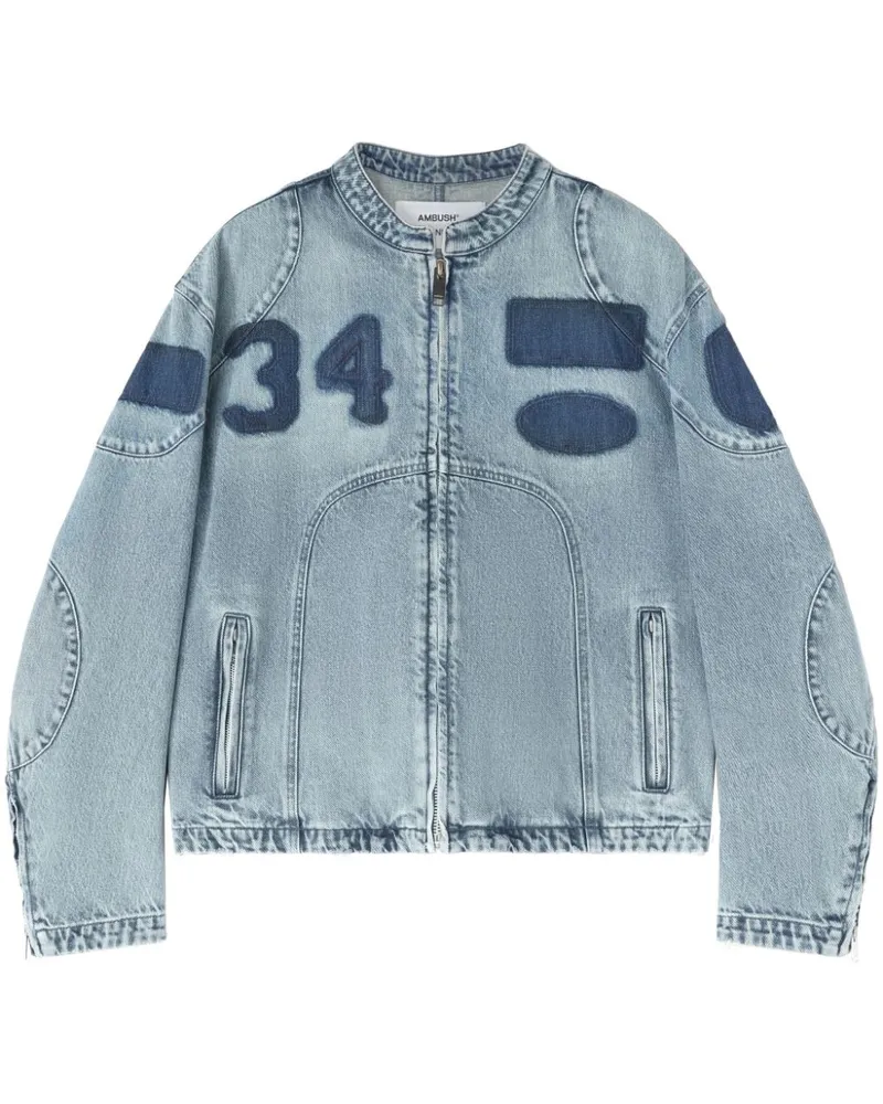 AMBUSH Jeansjacke im College-Style - Blau Blau