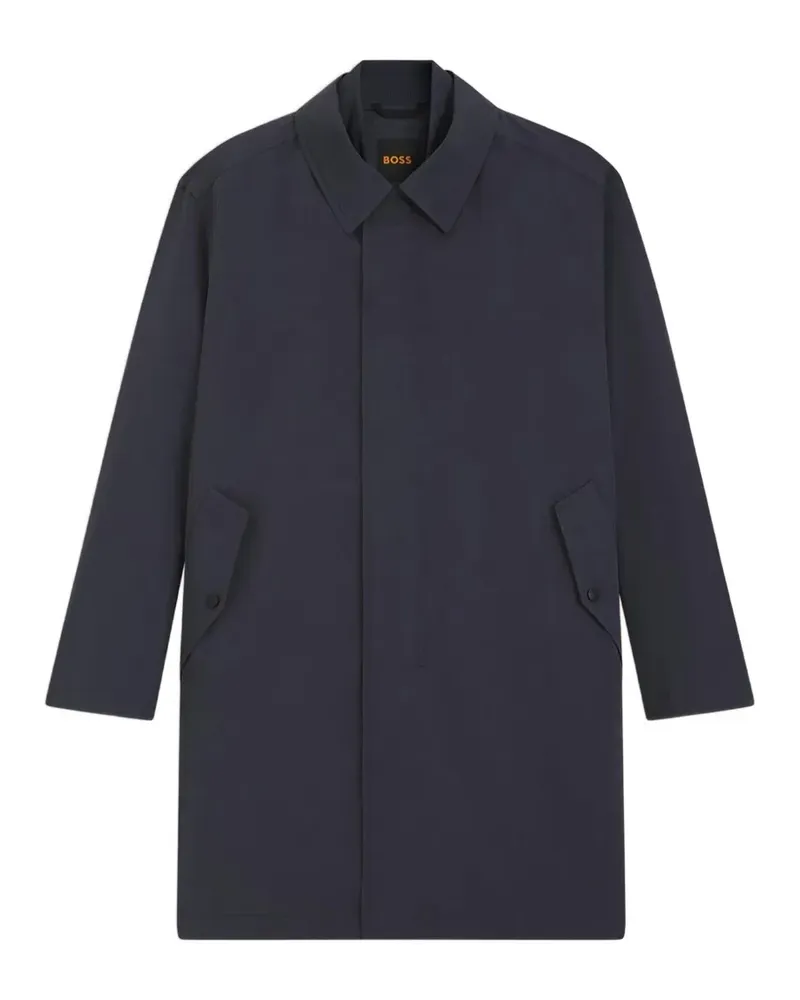 HUGO BOSS single-breasted raincoat - Blau Blau