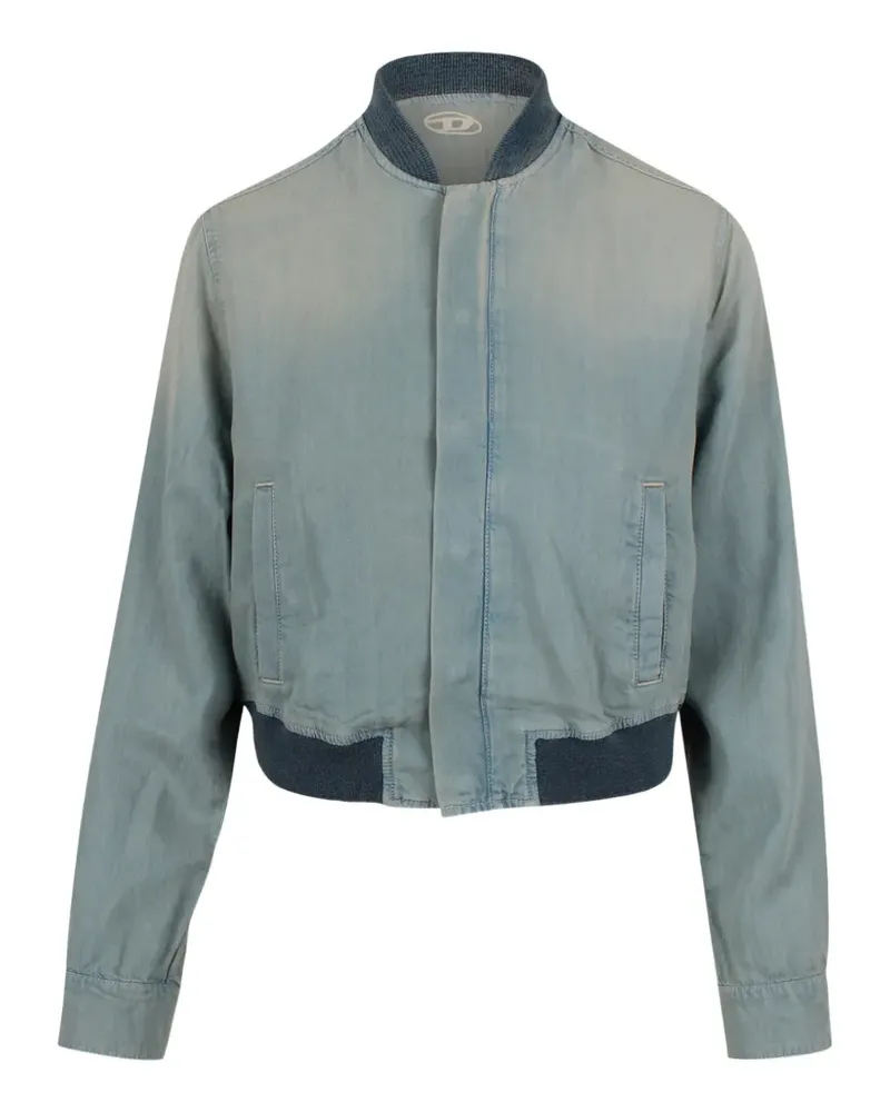 Diesel denim-effect bomber jacket - Blau Blau