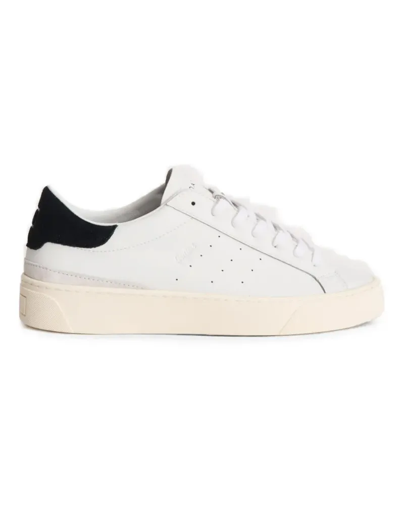 D.A.T.E. Sonica Sneakers mit perforierten Einsätzen - Weiß Weiß