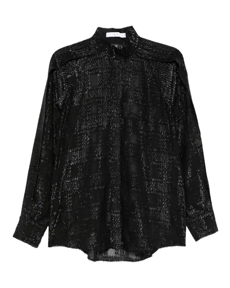 IRO Bluse mit Jacquardmuster - Schwarz Schwarz