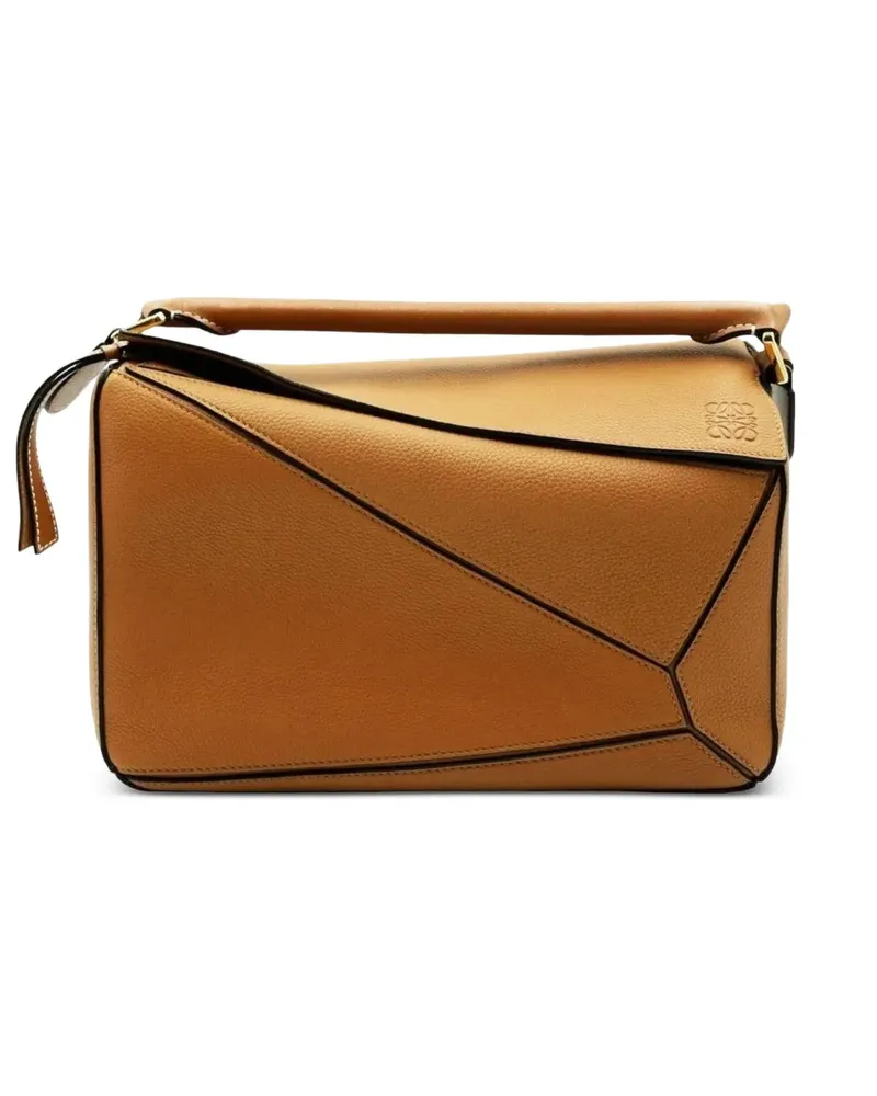 Loewe Kleine 'Puzzle' Schultertasche - Braun Braun