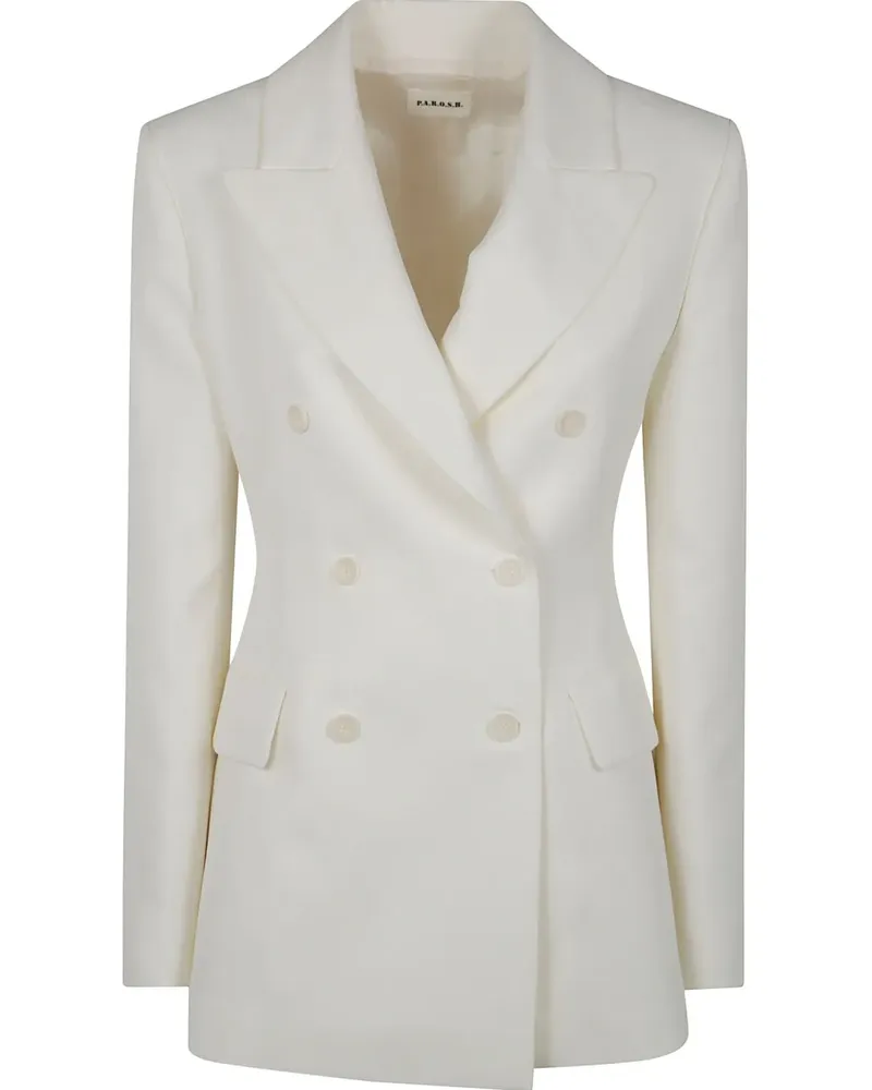 P.A.R.O.S.H. P.A.R.O H. Raisa Blazer - Weiß Weiß