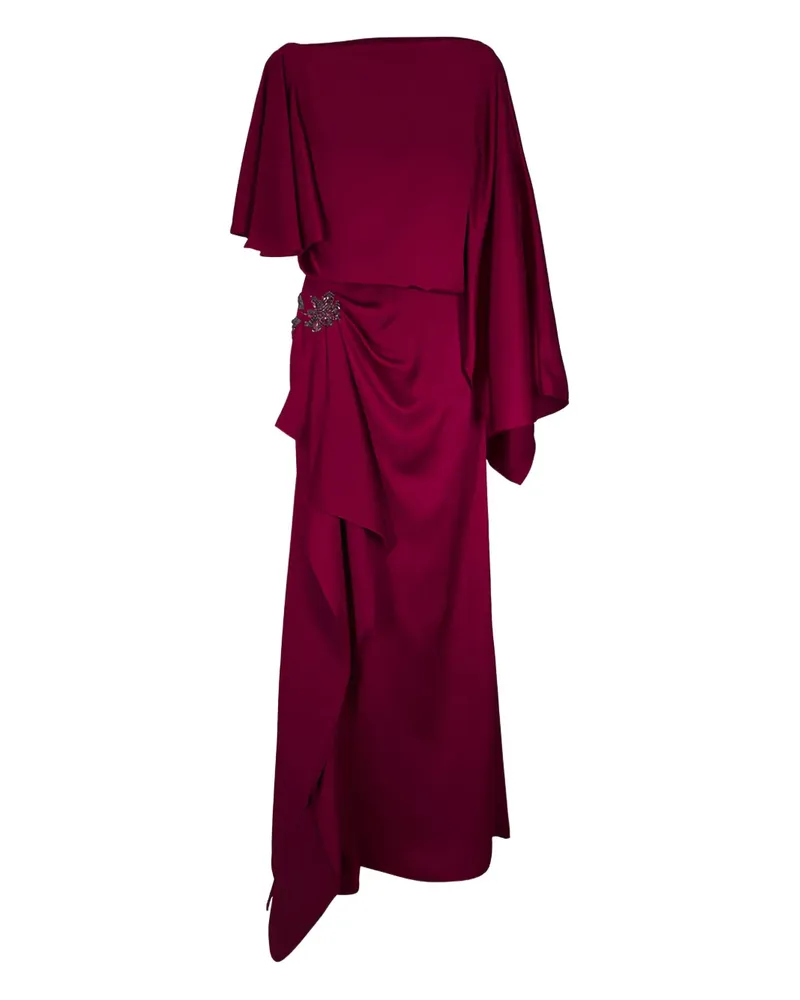 Erdem Drapiertes Abendkleid mit Verzierung - Rot Rot