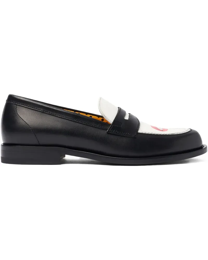 Scarosso Loafer mit Print - Schwarz Schwarz