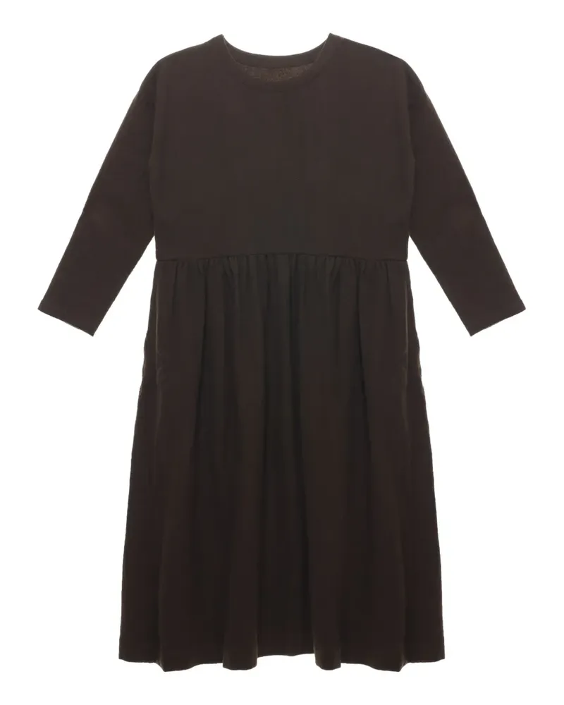 Uma Wang Alexa Midikleid mit langen Ärmeln - Braun Braun