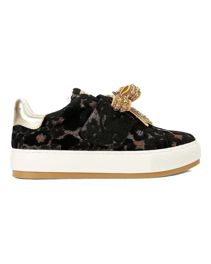 Kurt Geiger bow-embellished sneakers - Schwarz Schwarz
