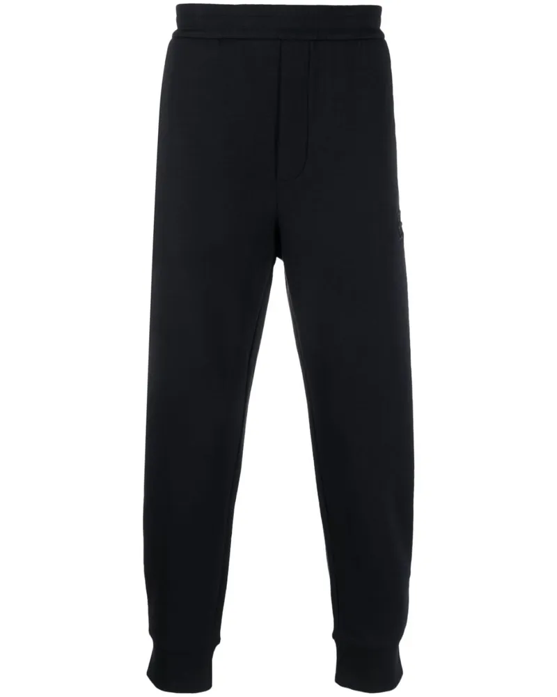 Emporio Armani Jogginghose mit Logo-Stickerei - Blau Blau